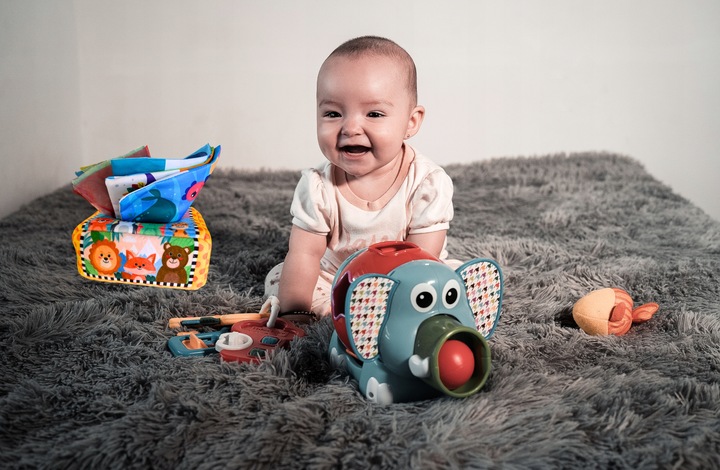 SORTER PUDEŁKO Z CHUSTECZKAMI PLUSZOWE SENSORYCZNE MONTESSORI ZWIERZĄTKA