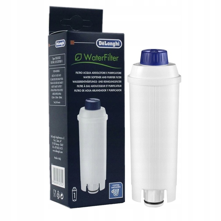 2x Filtr Do Ekspresu Delonghi DLSC002 + Odkamieniacz EcoDecalk 500ml