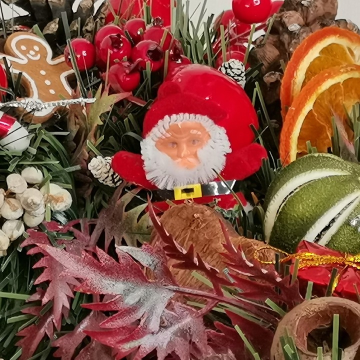 Wianek wieniec stroik 42 cm bożonarodzeniowy świąteczny