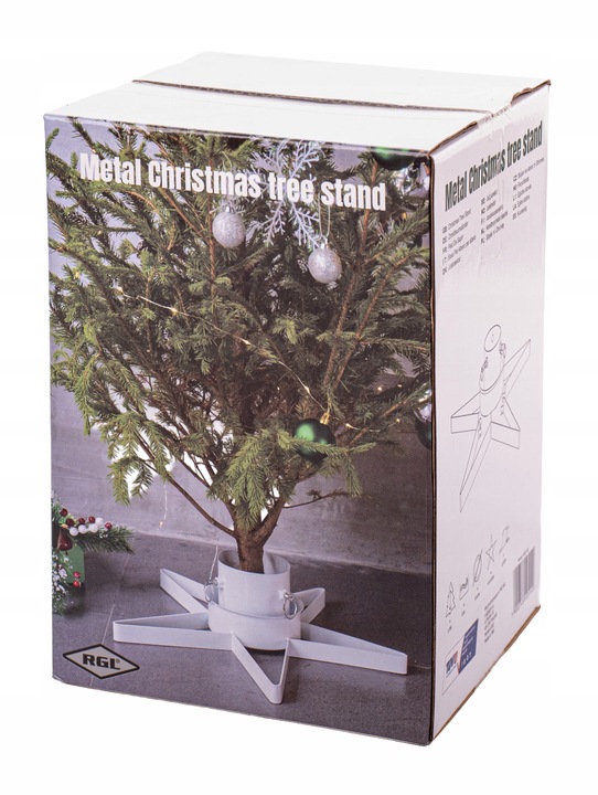 stojak CHOINKOWY metalowy pod na choinkę podstawka drzewko pojemnik