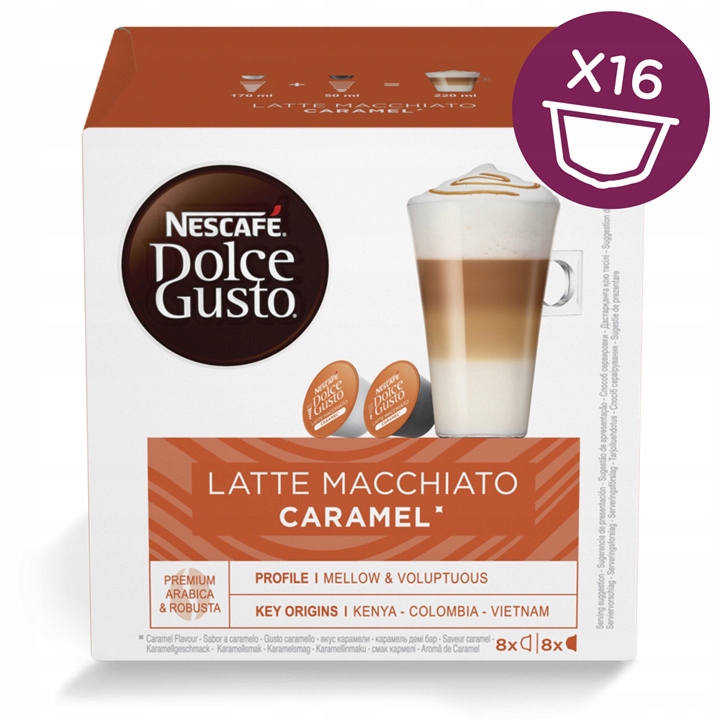 Kapsułki NESCAFE DOLCE GUSTO LATTE MACCHIATO CARAMEL 3x16szt