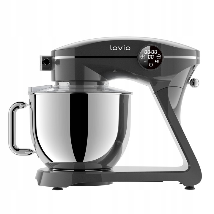 Robot kuchenny mikser planetarny z misą metalowa obudowa 1800W 6,5L LOVIO