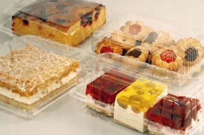 Pojemniki plastikowe na ciasto komunie ślub opakowanie jednorazowe 50szt