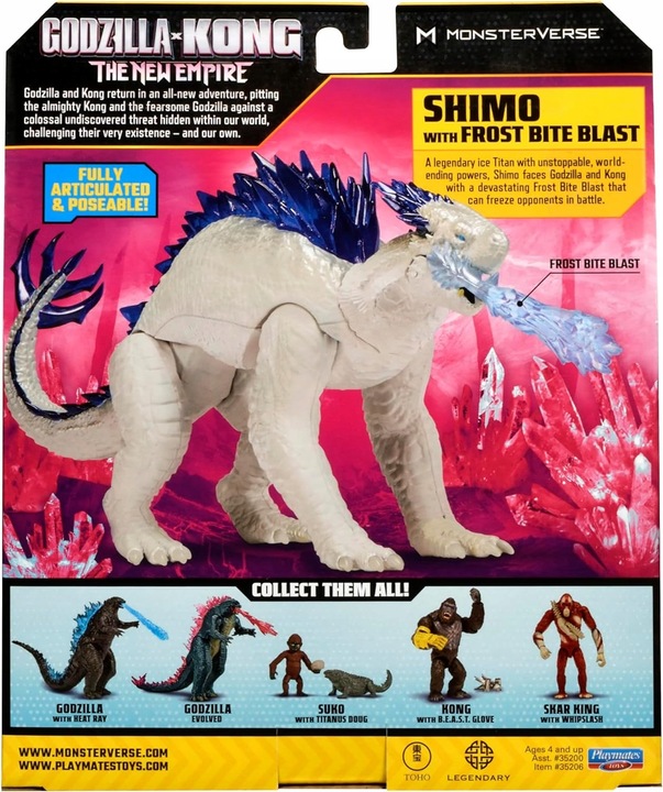MONSTERVERSE GODZILLA VS KONG BLAST 15 cm FIGURKA SMOK SHIMO FROTST BITE