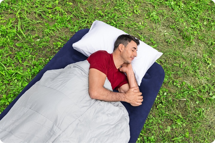 MATERAC DMUCHANY DO SPANIA 188x99 BESTWAY z POMPKĄ