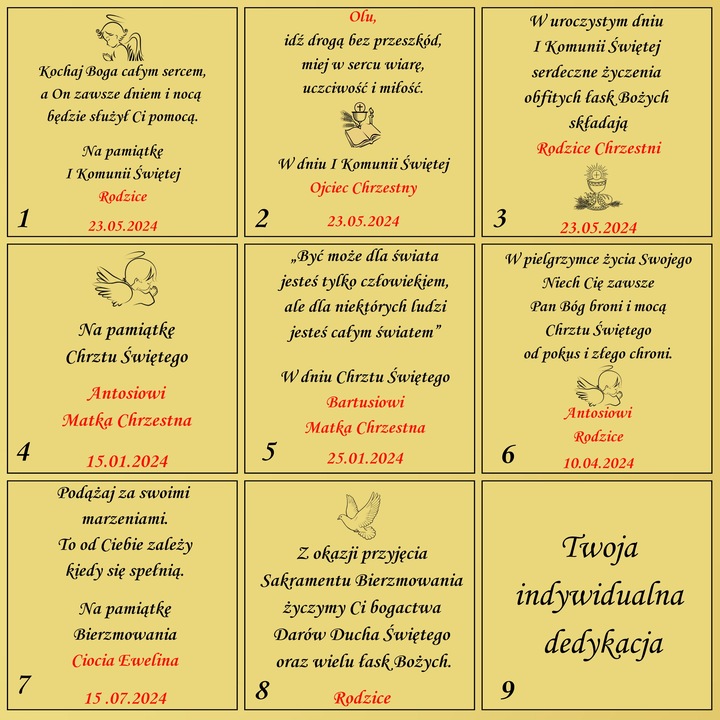 Cudowny medalik Matka Boska i łańcuszek pancerka 45cm dla chłopca święcenie