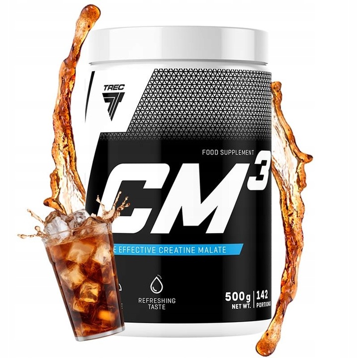 TREC CM3 500G TCM TREC NITROBOLON 300g TREC GLUTAMINE 400g zestaw