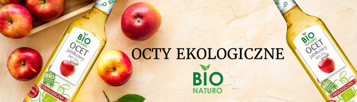 6x700ml Ocet Jabłkowy ŻYWY Niefiltrowany Z matką OCTU Ekologiczny/BIONaturo