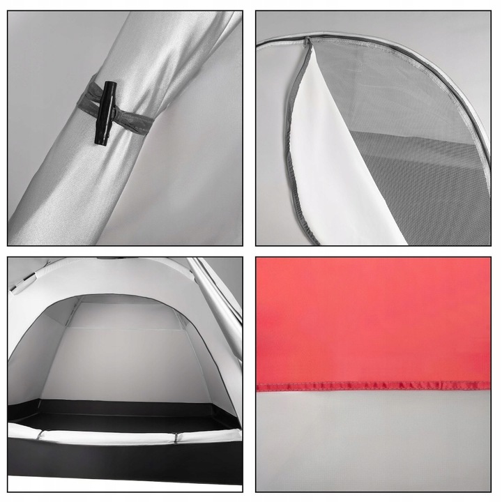 MOCNY NAMIOT TURYSTYCZNY KEMPINGOWY NA BIWAK DUŻY 4-OSOBOWY IGLO 350cm