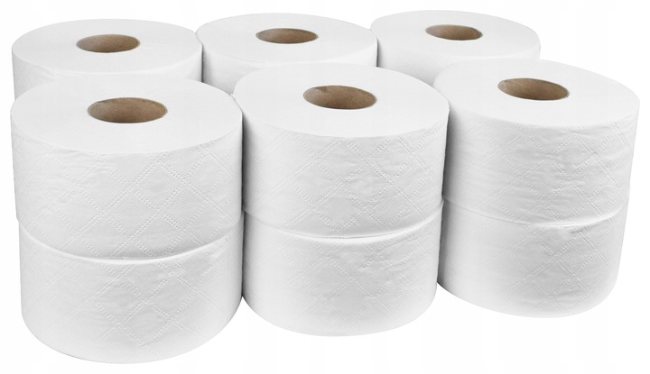 Papier toaletowy biały jumbo celuloza 100 m / 2 w, 12 szt.