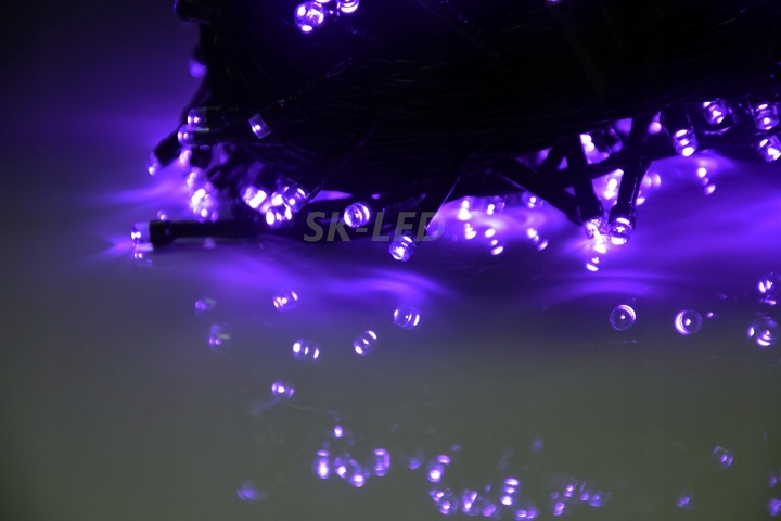 LAMPKI CHOINKOWE 500 LED FIOLETOWE 38M ŚWIATEŁKA NA CHOINKĘ LED ZEWNĘTRZNE