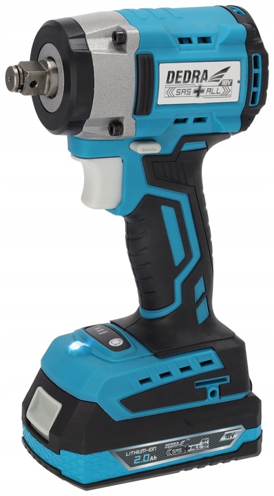 KLUCZ UDAROWY DEDRA akumulatorowy SAS+ALL 2Ah 350Nm 1/2" +Torba narzędziowa