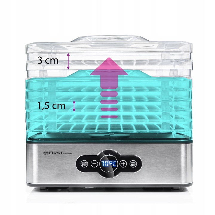 Suszarka do grzybów owoców DEHYDRATOR FIRST 240W First Austria