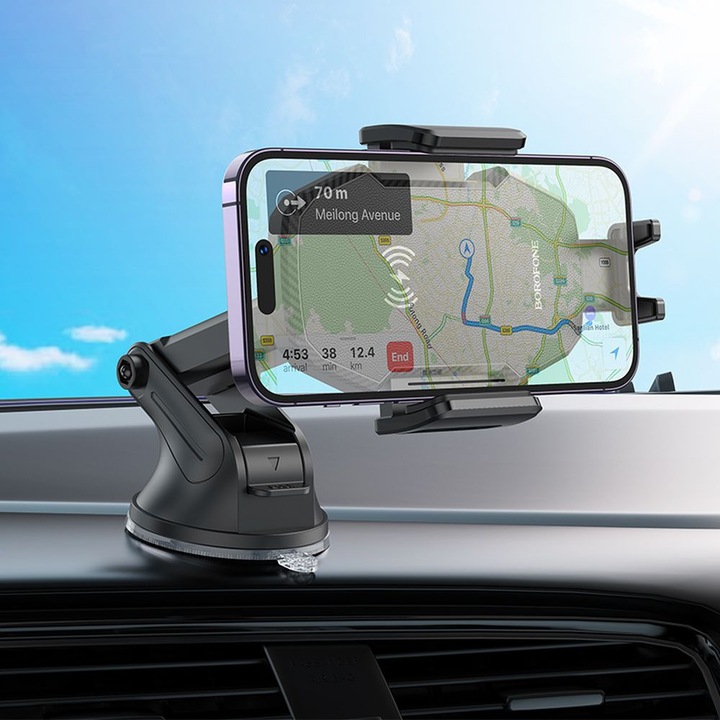 UCHWYT SAMOCHODOWY Z ŁADOWARKĄ INDUKCYJNĄ 15W DO TELEFONU +KABEL ŁADOWANIEM