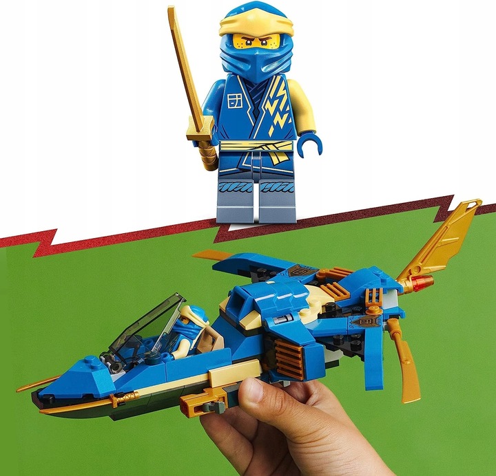 LEGO Ninjago 71784 Odrzutowiec Jay'a EVO 71780 Samochód wyścigowy Kaia EVO