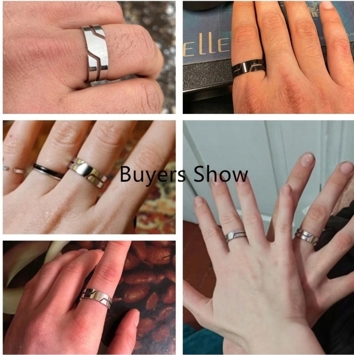 Czarny Pierścień Sygnet Prosty Punk Gothic STAL