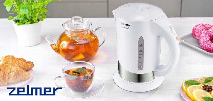 Czajnik elektryczny Zelmer ZCK7630W 2200 W 1,7 l biały