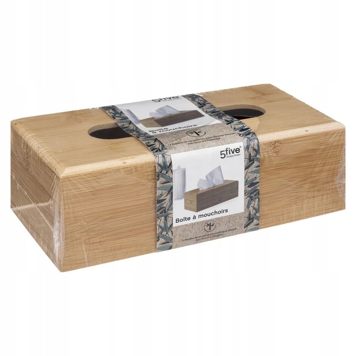 CHUSTECZNIK bambusowy pojemnik na chusteczki