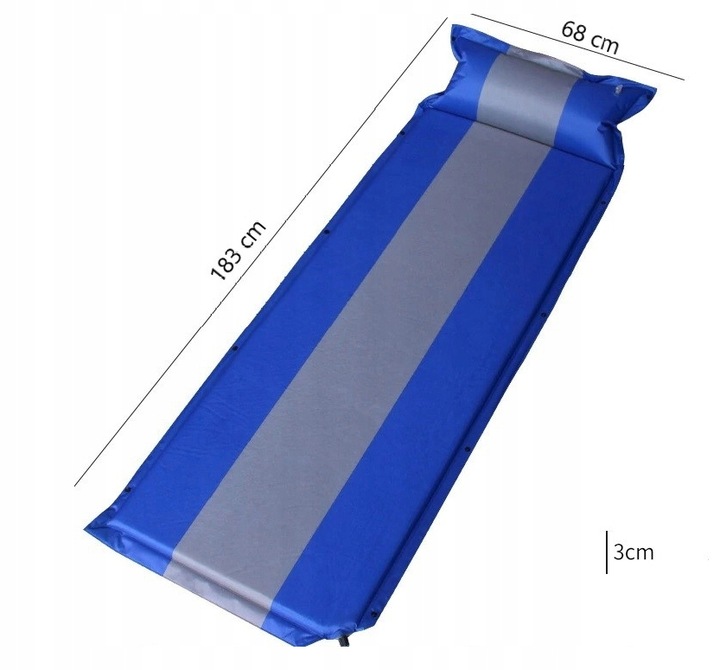 MATA SAMOPOMPUJĄCA Z PODUSZKĄ MATERAC karimata kempingowa POD NAMIOT BIWAK
