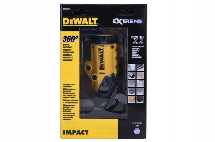 DeWalt Adapter udarowy nożyce do cięcia blachy DT70620-QZ