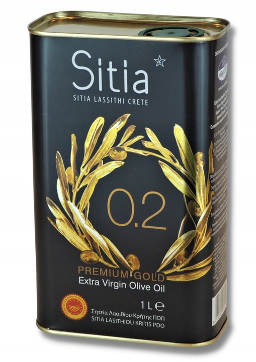 Grecka oliwa z oliwek - Premium ex. virgin SITIA 0,2% 1L. data aż do 06/27