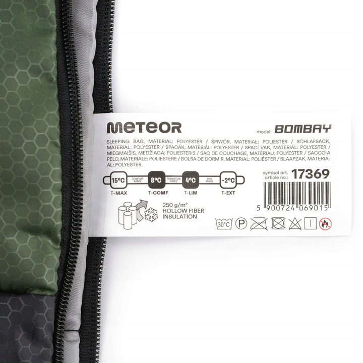 Śpiwór Turystyczny Duży Ciepły Mumia Kołdra Kempingowy Pod Namiot METEOR
