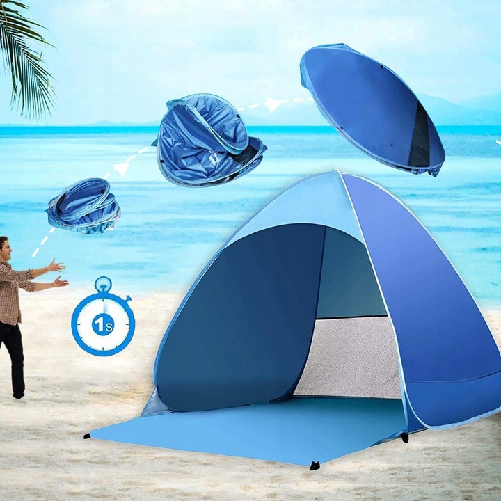 AUTOMATYCZNY NAMIOT PLAŻOWY NA PLAŻĘ SAMOROZKŁADAJĄCY 165x150x110 CM