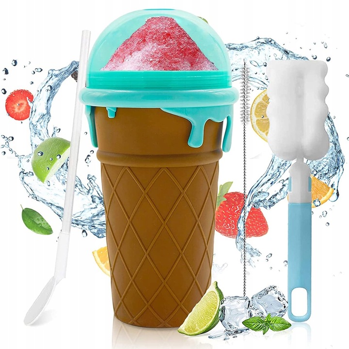 500ML SLUSHY KUBEK DO ROBIENIA LODÓW SORBETÓW SLUSHY GRANITY Duża Pojemność