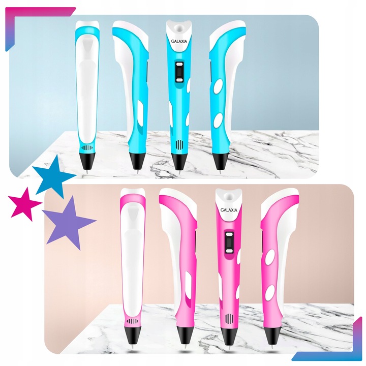 Długopis 3D drukarka dla dzieci pen zestaw + wkłady 110 METRÓW iPLA 3 D