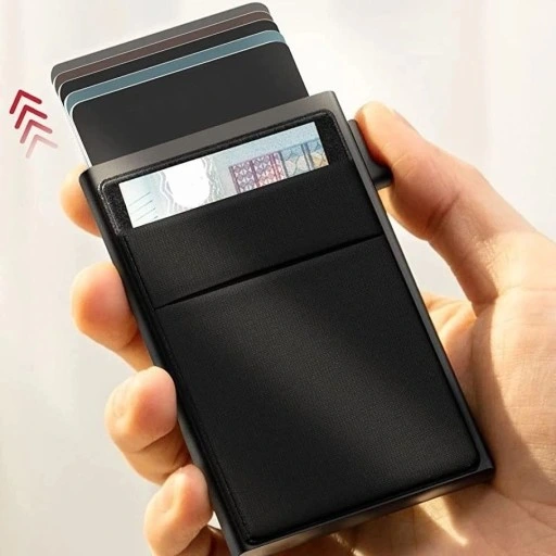 PORTFEL Etui na Karty PREZENT DLA NIEJ DLA NIEGO TATY URODZINY + GRAWER