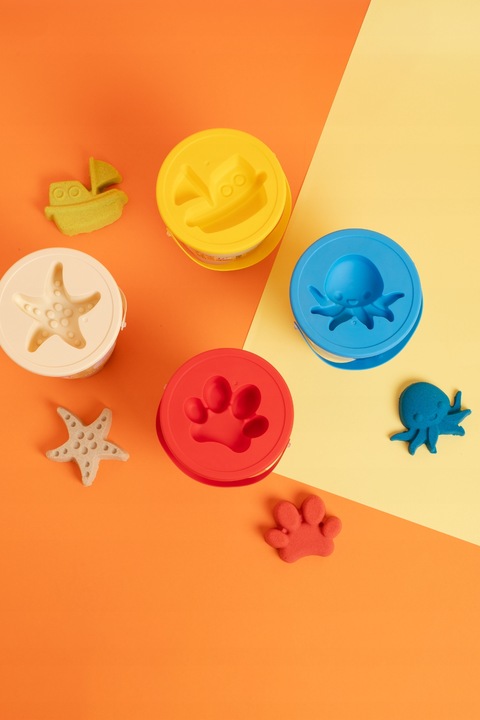 Piasek kinetyczny ChildGen z foremką NATURALNY 500g 0,5kg pachnący