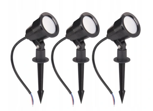 3x REFLEKTOR LED ogrodowy WBIJANY SERGIO 7W IP65
