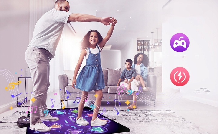 MATA DO TAŃCZENIA MUZYCZNA DLA DZIECI FUNKCJA BLUETOOTH ANTYPOŚLIZGOWY