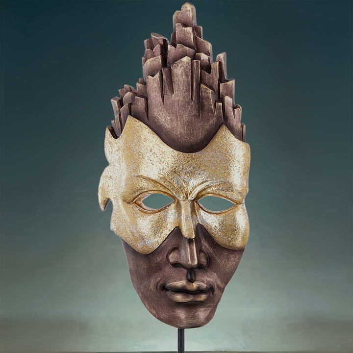 Figurka dekoracyjna Maska 44x17x8 cm Prezent Dekoracja na komodę