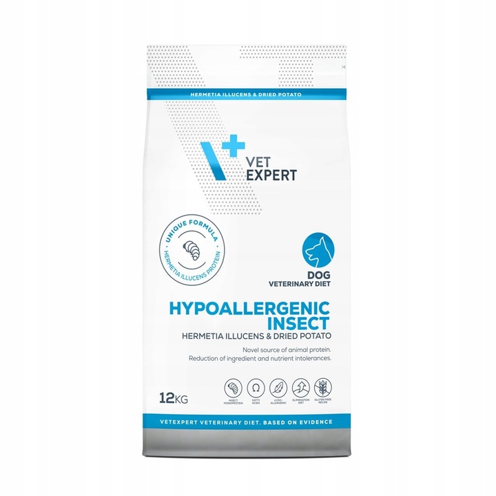 Sucha karma dla psa VetExpert Veterinary Diet Hypo Insect 12kg