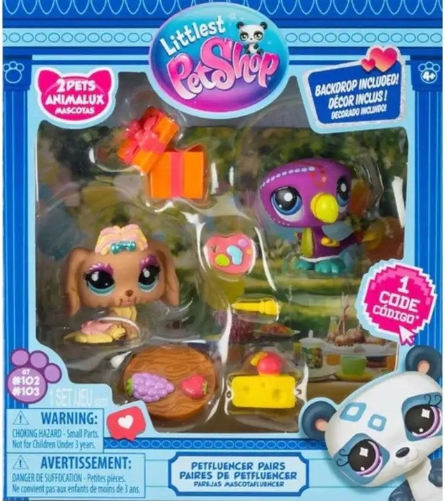 Littlest Pet Shop ZESTAW Garden Party + Wirtualny Kod FIGURKI i AKCESORIA
