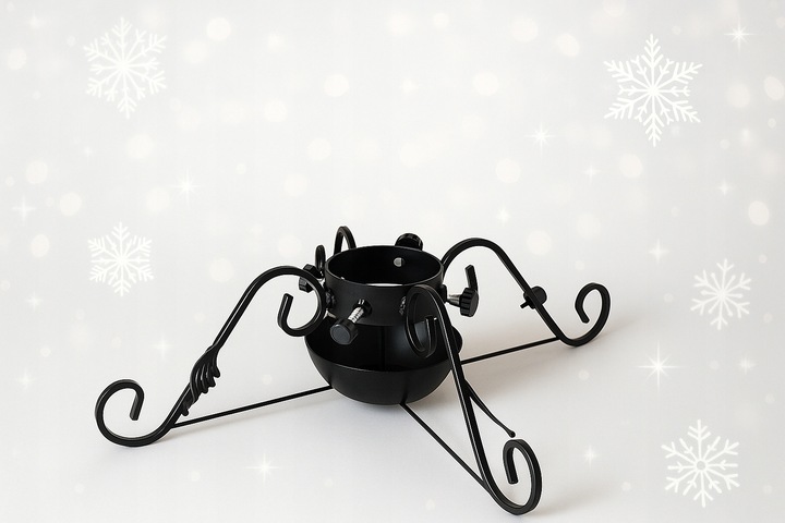 stojak pod choinke na choinkę metalowy Otwór 12 cm stabilny, pojemnik wody