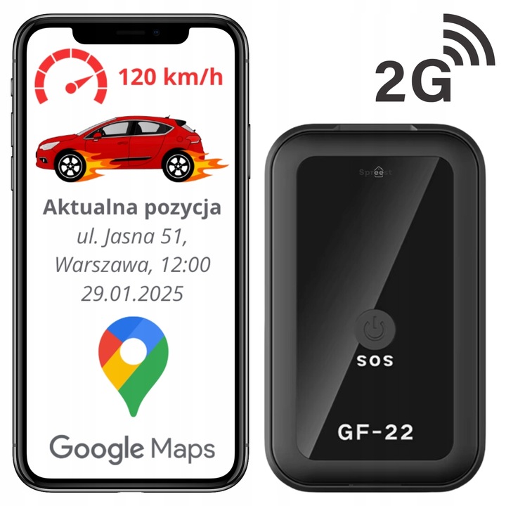LOKALIZATOR GPS MINI DO POJAZDÓW ROWERU AUTA BEZ ABONAMENTU MAGNES TRACKER