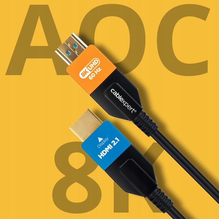 KABEL OPTYCZNY HDMI 2.1 AOC 8K PRZEWÓD ŚWIATŁOWODOWY 8K 60Hz 30M GEMBIRD