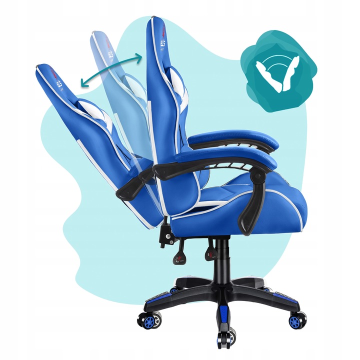 FOTEL GAMINGOWY DLA GRACZA BIUROWY HELL'S