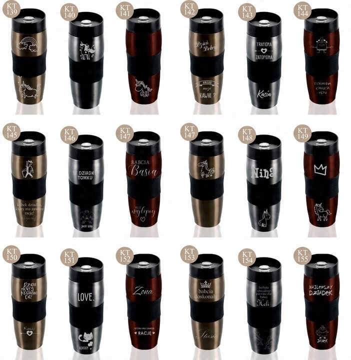 KUBEK TERMICZNY Z GRAWEREM prezent dla strażaka