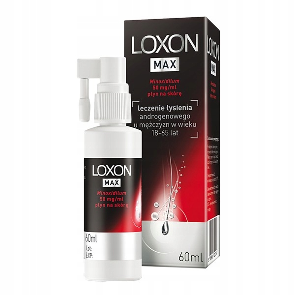 Loxon MAX płyn 5% przeciw wypadaniu włosów 50mg/ml