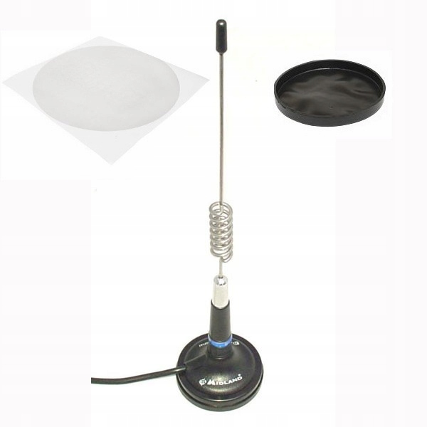 antena CB magnesowa MIDLAND LC29 + GUMA * 3dB 33cm + naklejka ochronna