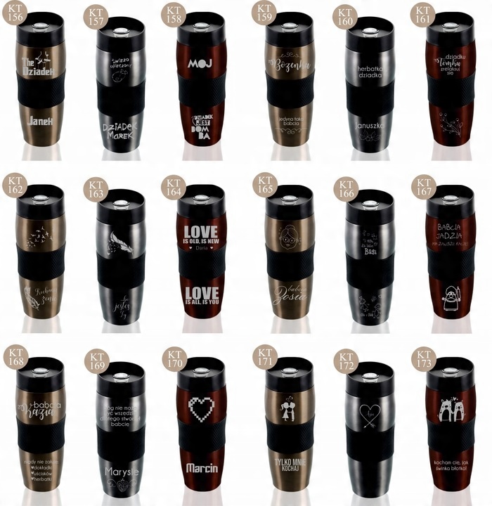 KUBEK TERMICZNY Z GRAWEREM prezent dla strażaka