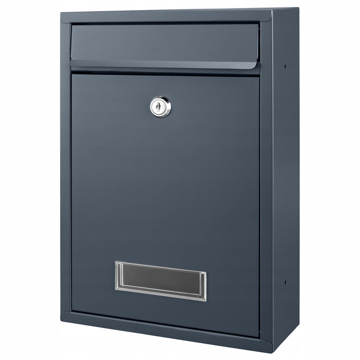 SKRZYNKA POCZTOWA NA LISTY POCZTĘ GAZETY ULOTKI WIZJER KOMPAKTOWA ANTRACYT