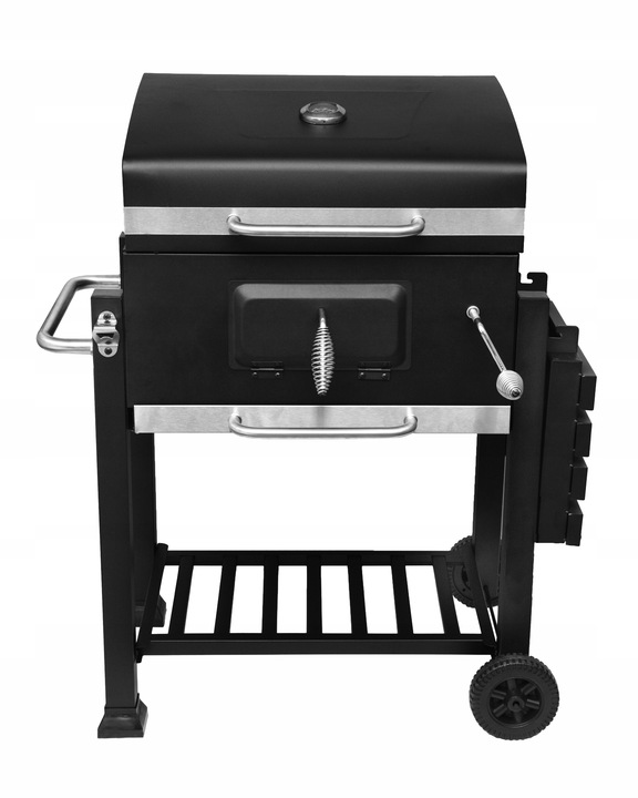 GRILL WĘGLOWY BBQ - ŻELIWNY RUSZT 57 x 43 cm