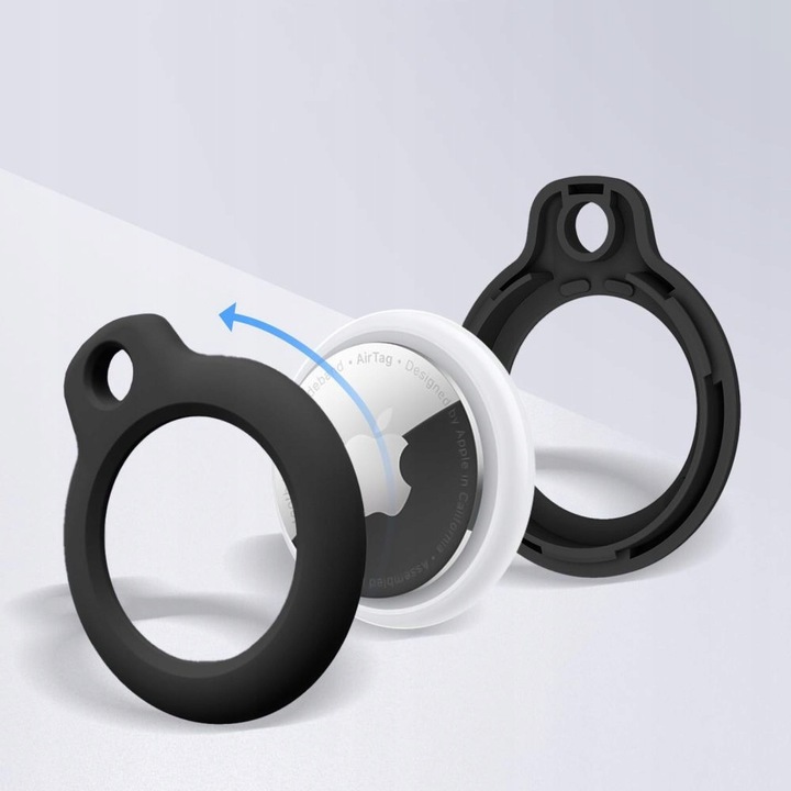 TECH-PROTECT ROUGH 2-PACK DO APPLE AIRTAG BLACK POKROWIEC CASE