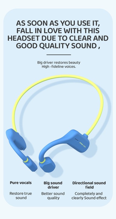 Słuchawki bezprzewodowe zauszne OPENEAR DUET LIGHT