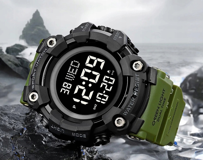 Zegarek męski elektroniczny militarny taktyczny wiele funkcji