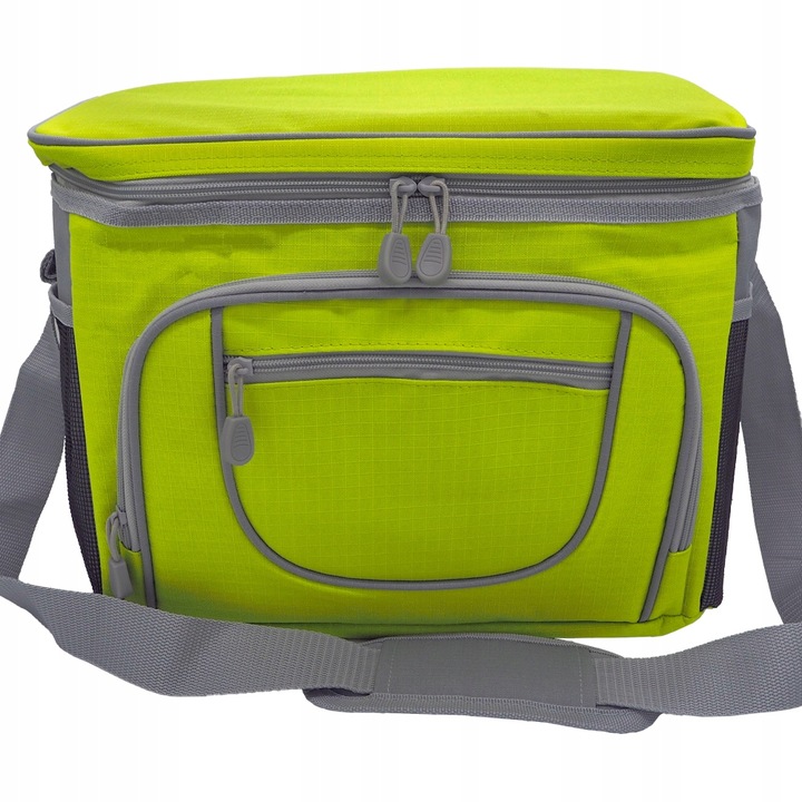Torba termiczna turystyczna piknik zielona 30 l + 2x wkłady DUŻY ZESTAW